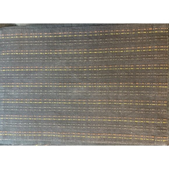 Black Textured Fabric Place Mats - Picture 2 of 5